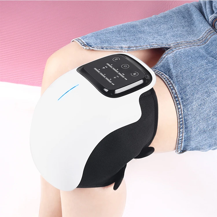 Led Touch Screen Brace Wrap Multifunctional Electric Joint Pain Relief Vibration Heated Knee Massager