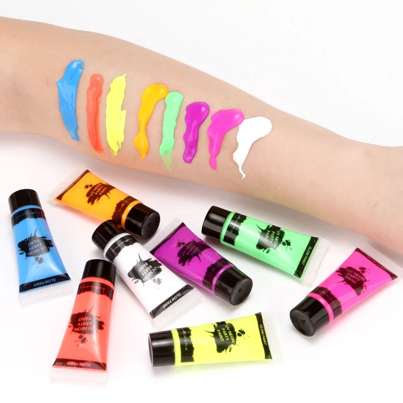 Professional Face Painting Kit Glow In The Dark 10ml Face And Body Paint