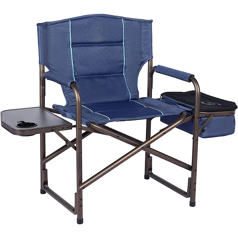 Outdoor foldable  Chair  with Cooler Bag  foldable outdoor portable camping toilet chair for outdoor