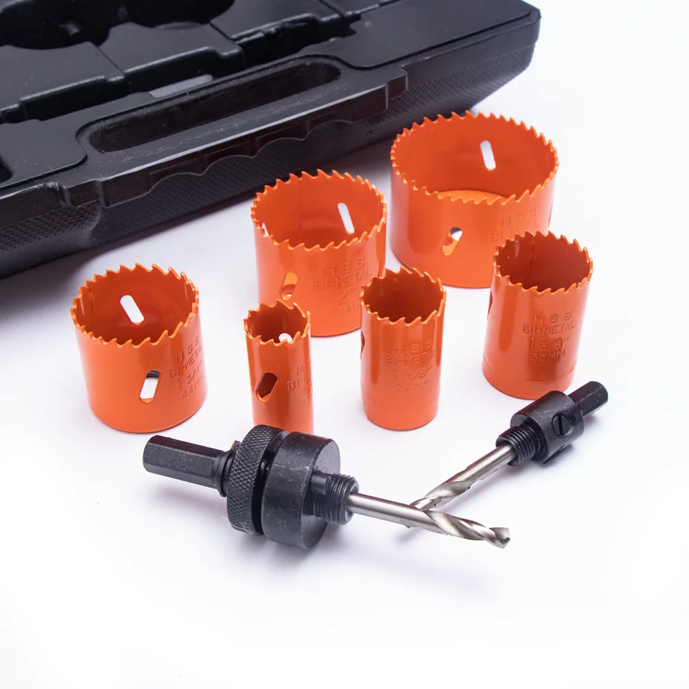 Hot Sale Masonry Tools HSS Core Drill Bit 9pcs Bi-Metal Hole Saw Set