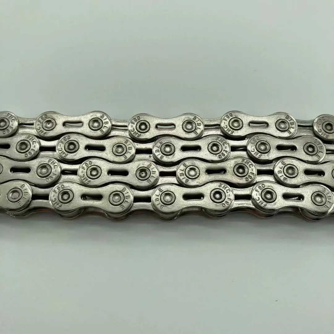 high quality silvery half hollow 9 speed antirust stainless steel bike bicycle chain
