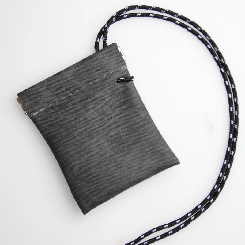 Neck hanging headphones  key coins small storage wallet PU leather mini coin purse wholesale