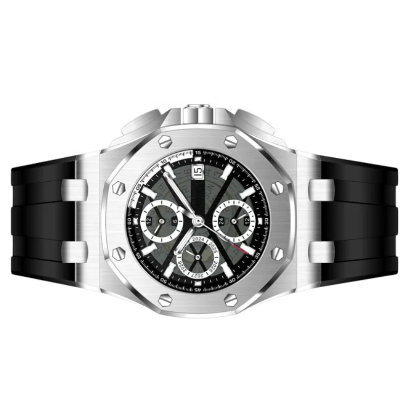 Stainless steel custom waterproof quartz watch businessmen wristwatch casual relojes hombre