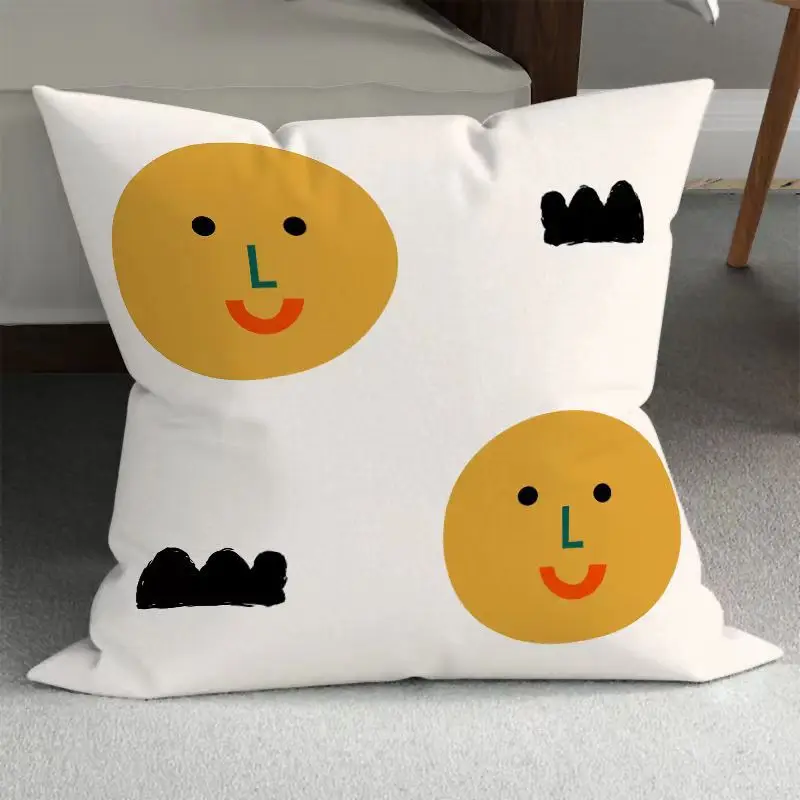 high quality professional digital printed custom size decorative pillow case, cotton anti-pillowing sofa throw pillow case cover