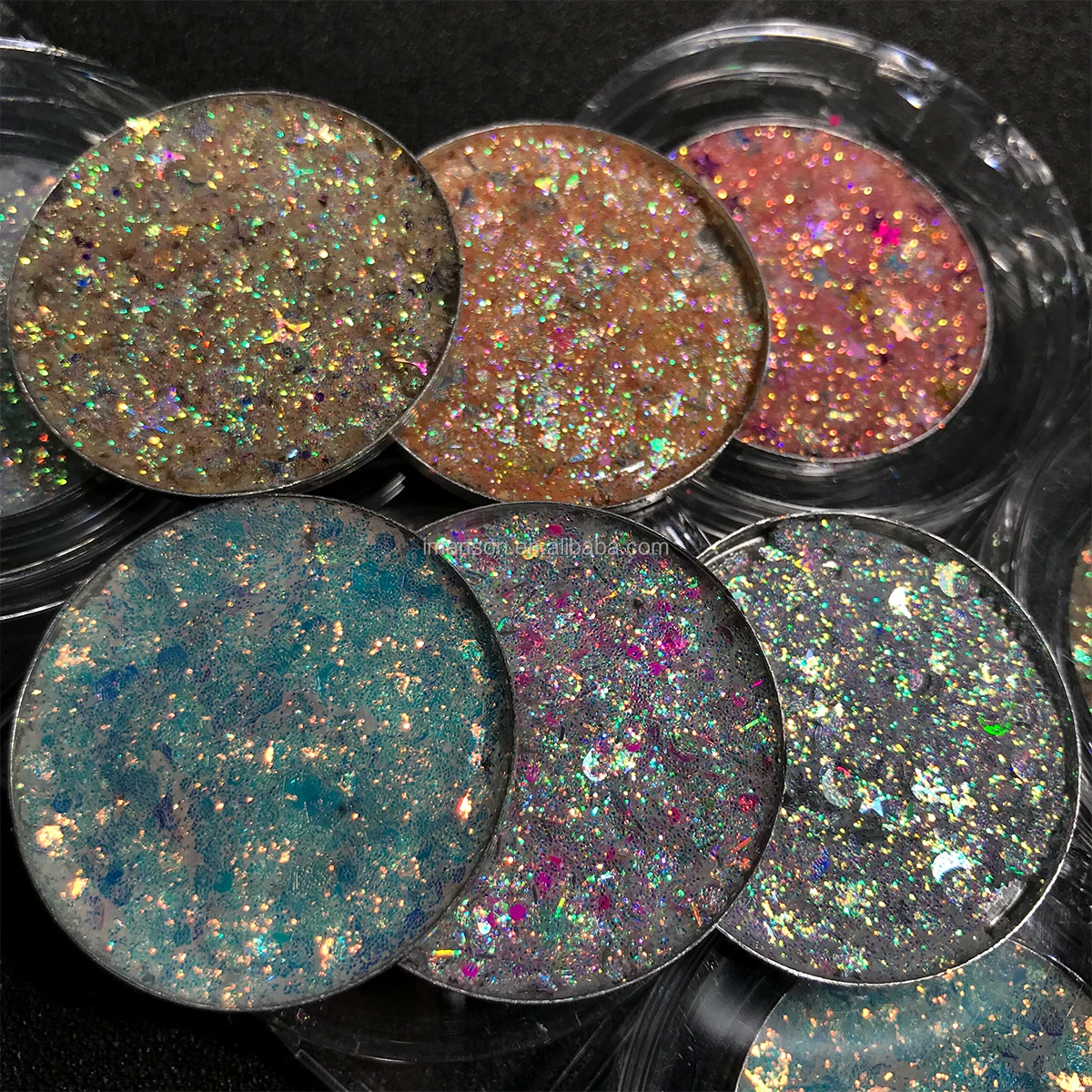2023 Eye Makeup Cosmetic Eyeshadow Body Face  Hair MuitiChrome Holographic Chunky Glitters Chameleon Eyeshadow Gel Glitter