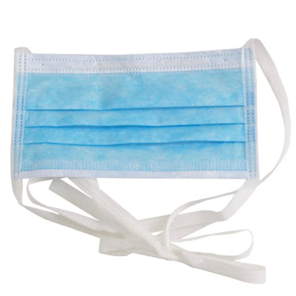 Customized 3 ply Protective Hospital Surgical Disposable Non Woven Medical Face Mask With Ties