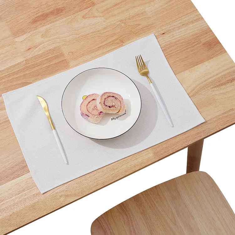 Wholesale sublimation blank placemats linen place mats for dinning table