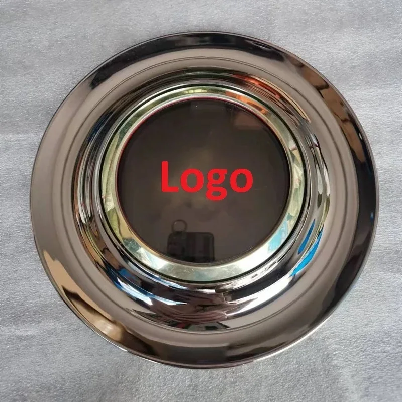 Large Silver Chrome Black floating Center Wheel sticker Rim Hub Caps ABS Finishing Emblem for BENZ BMW ROLLS ROYCE Audi