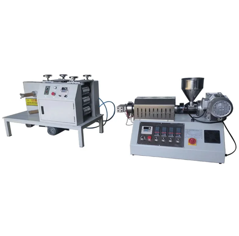 Customized Small Plastic PP PE PC PLA EVA TPU Sheet Lab Extruder Machine Extrusion Line