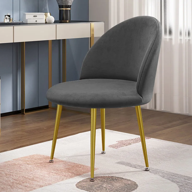 Chair Manufacturing Companies mid century modern Metal leg dining chair Velvet living room chairs