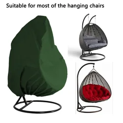 Protective Case Outdoor Hanging Waterproof Patio Chair Cover, Egg Swing Chair Dust Cover Protector With Zipper/