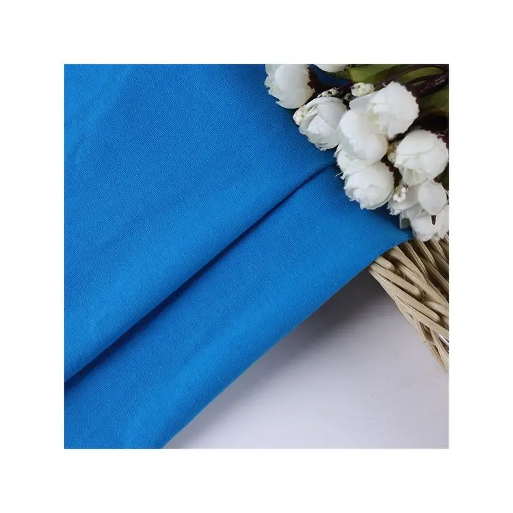 95% Cotton 5% Spandex Jersey 40s Combed Organic Cotton Fabric For T-shirt