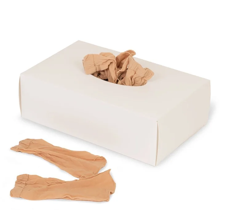 
Stock indoor alley try on pop white black beige men tube polyester disposable socks transparent sock sox stock 