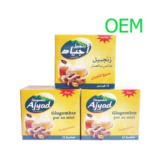 OEM low price drink Honey Ginger Beverage powder Gingembre PUR Au Miel instant honey ginger tea