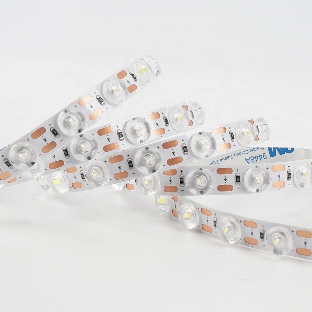 48led light flexible soft light with anti-glare eye shadowless diffuse reflection Light strip low voltage 24V highlighter lens