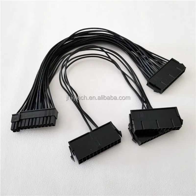  Блок питания ATX 24Pin Quad 4 порта 24 булавки PSU блок стартер материнская плата адаптера кабеля 18AWG провод для BTC Майнер машина буровой установки (20