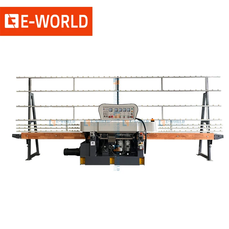 4 Motors Glass Straight-Line Pencil Edging Machine/Round Edging Machine/Flat Edging Machine with Good Polishing