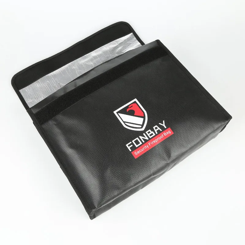 Fireproof document bag With Adjustable Shoulder Strap Organizer Pouch 15*11*3in Extra Large Storage Bag Portable Office Bag