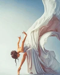 Wholesale Diy Oil Painting by Numbers Oil Painting Graceful ballerina oil painting on canvas home decoration