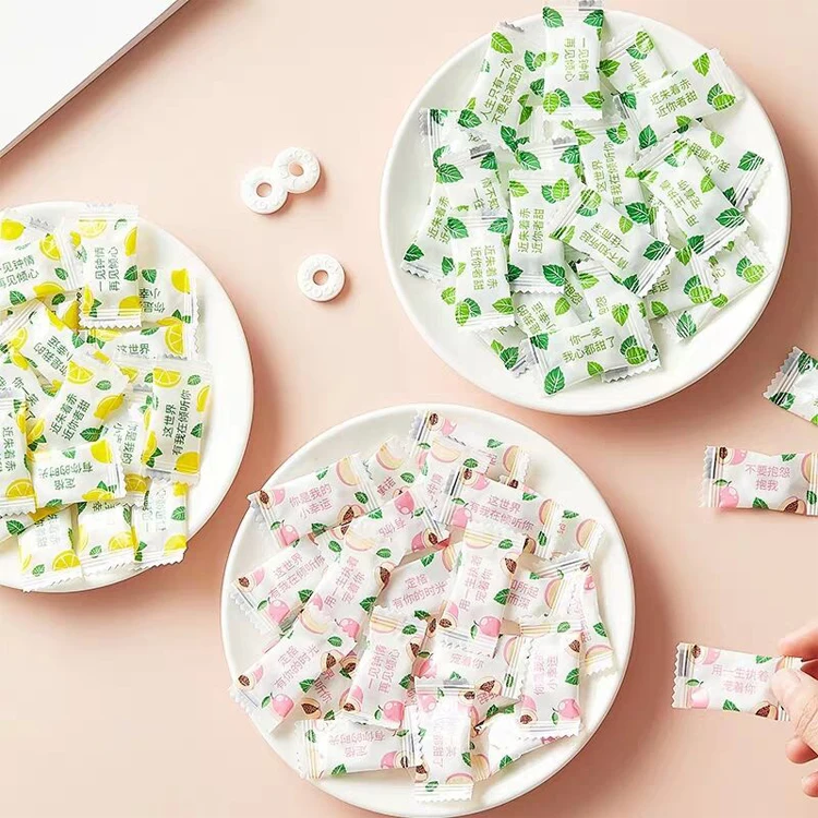 Заводская цена индивидуальный логотип бренд без сахара пресс конфеты Детский мятный кислый вкус Таблетки Конфеты