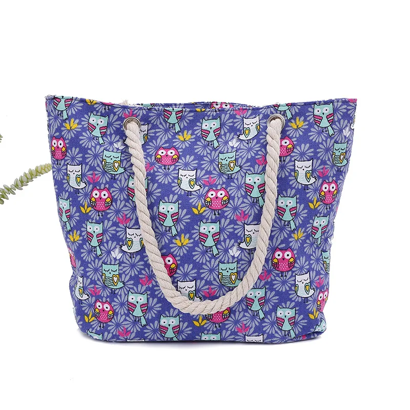 Large Canvas Beach Bags 2021 Women Summer Custom Big Boho Beach Bag Designer Canvas Tote Beach Bags