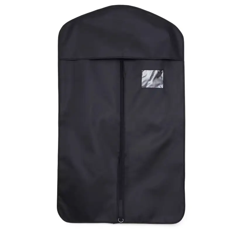 New Custom Logo Dust Protector Zipper Eco Friendly Reusable Luxury Non Woven Jacket Coat Dress Clothes Garment Suit Cover Bags