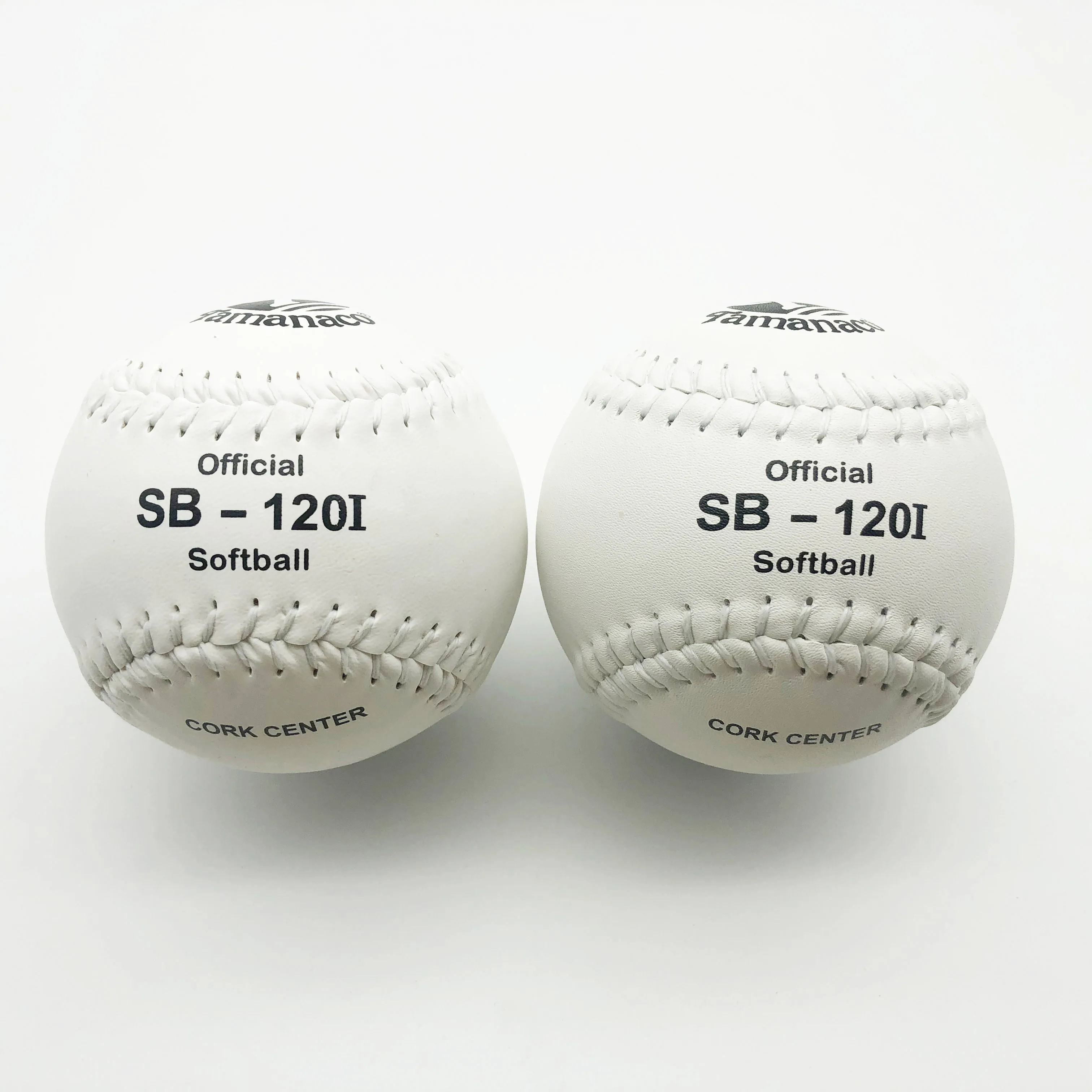 12 inches softball white premium pvc leather PK grade cork Tamanaco SB-120I softball ball in stock