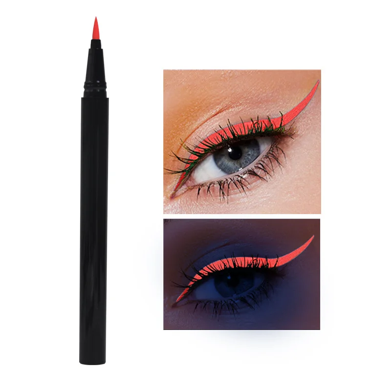 Private Label Color Eyeliner With Fine Brush Tip Professional Eye Make Up Cosmetics Tools Vendor Multi Use Waterproof Eyeliner
