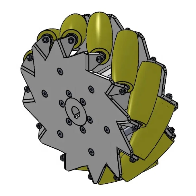 SS all direction industrial mecanum wheel 8 inch 203 mm stainless steel pu material