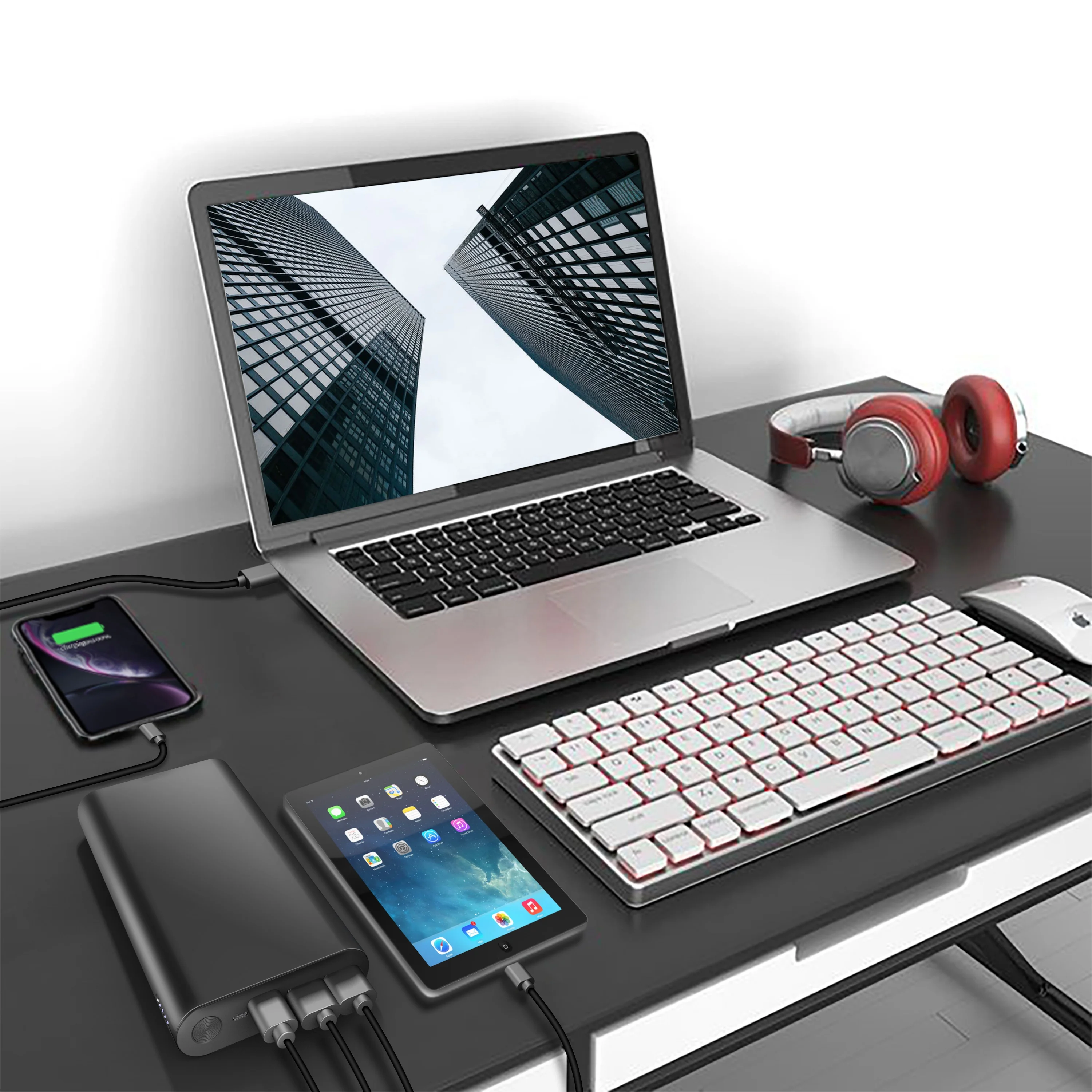 Wholesale High Quality USB Type-C 100W PD Power Bank Model For IPhone Macbook Pd Fast Charger Power Bank 27000mah