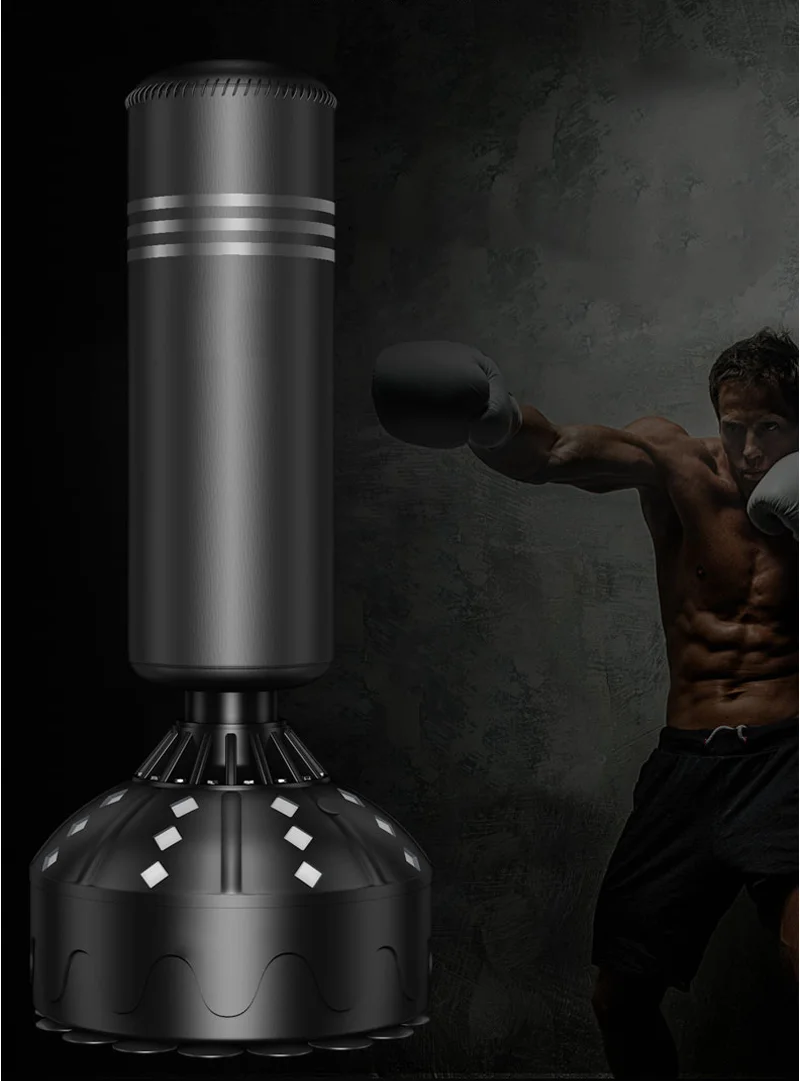 2021 Free-standing Ring Machines Tumbler Punch Bag Training Equipment Punch Boxing Sandbag RUIBU-1010