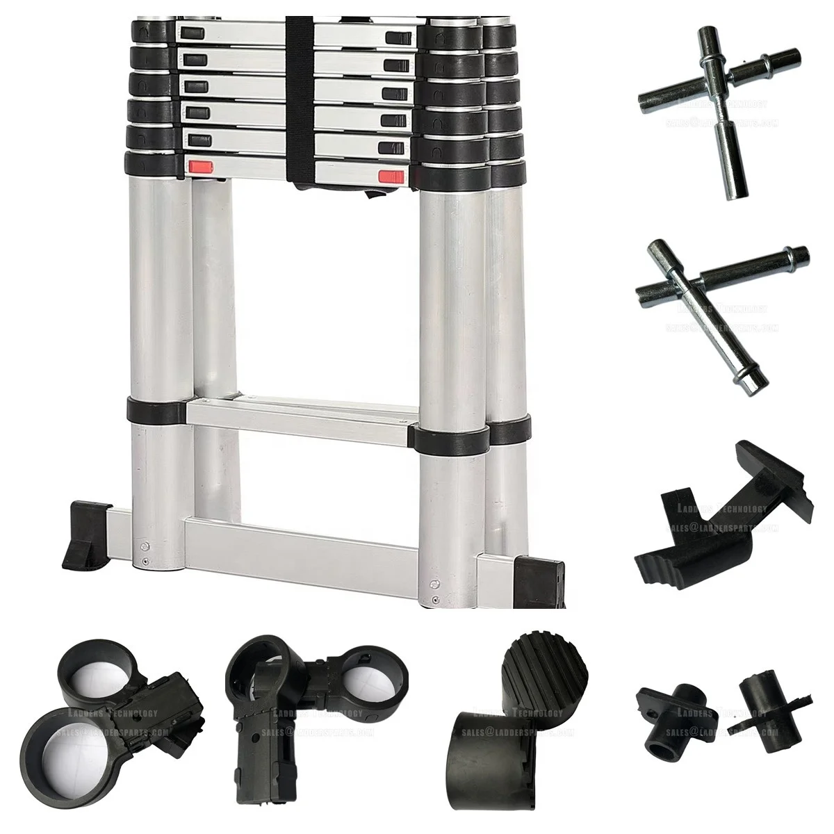 Aluminum telescopic  ladder accessories, factory customized plastic parts