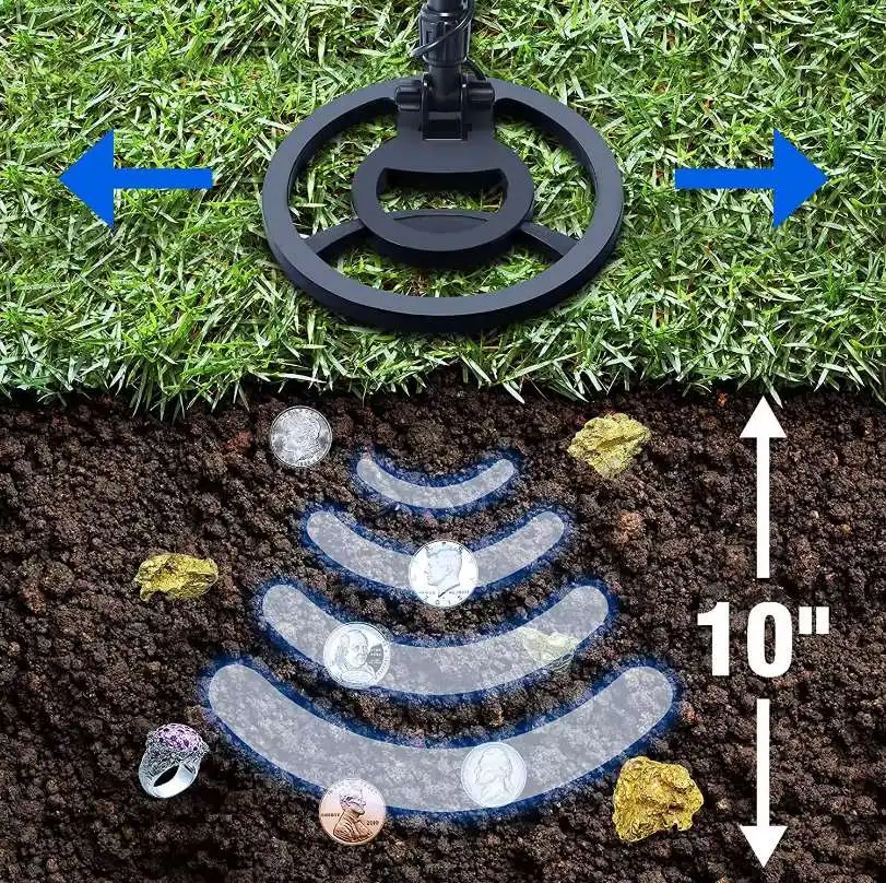 Long range locator metal detector MD-4071 LCD display ground penetrating radar device locator gold metal search machine