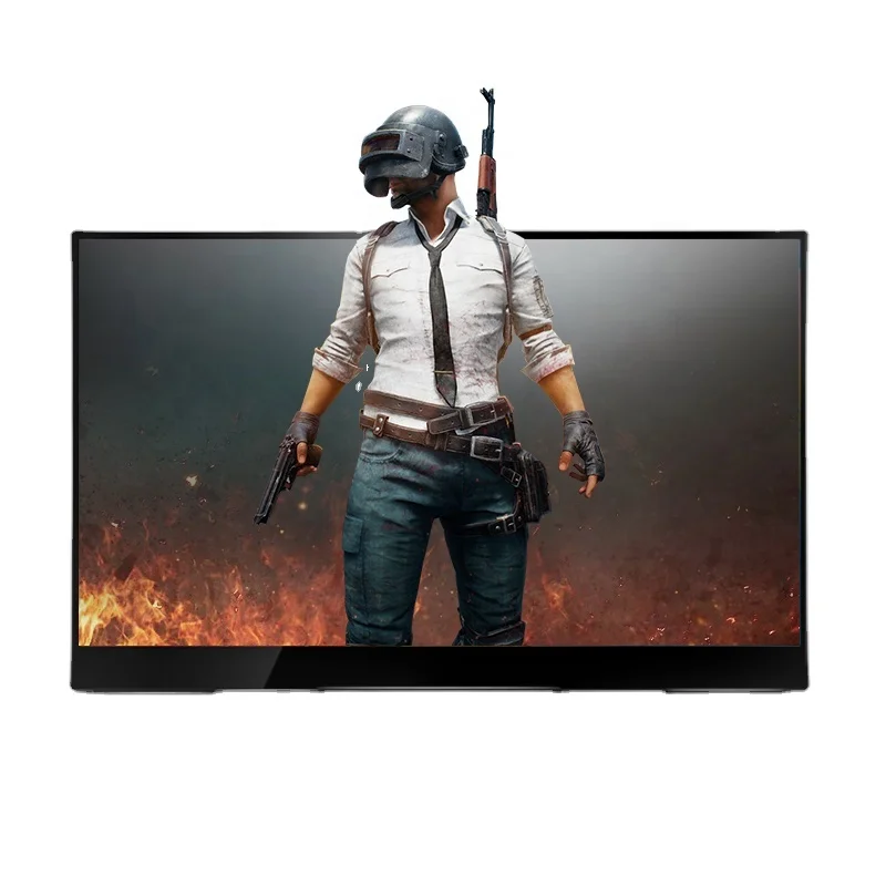 
15.6 inch ips ultra thin touch screen portable display used for switch xbox ps4 tvbox gaming with license 