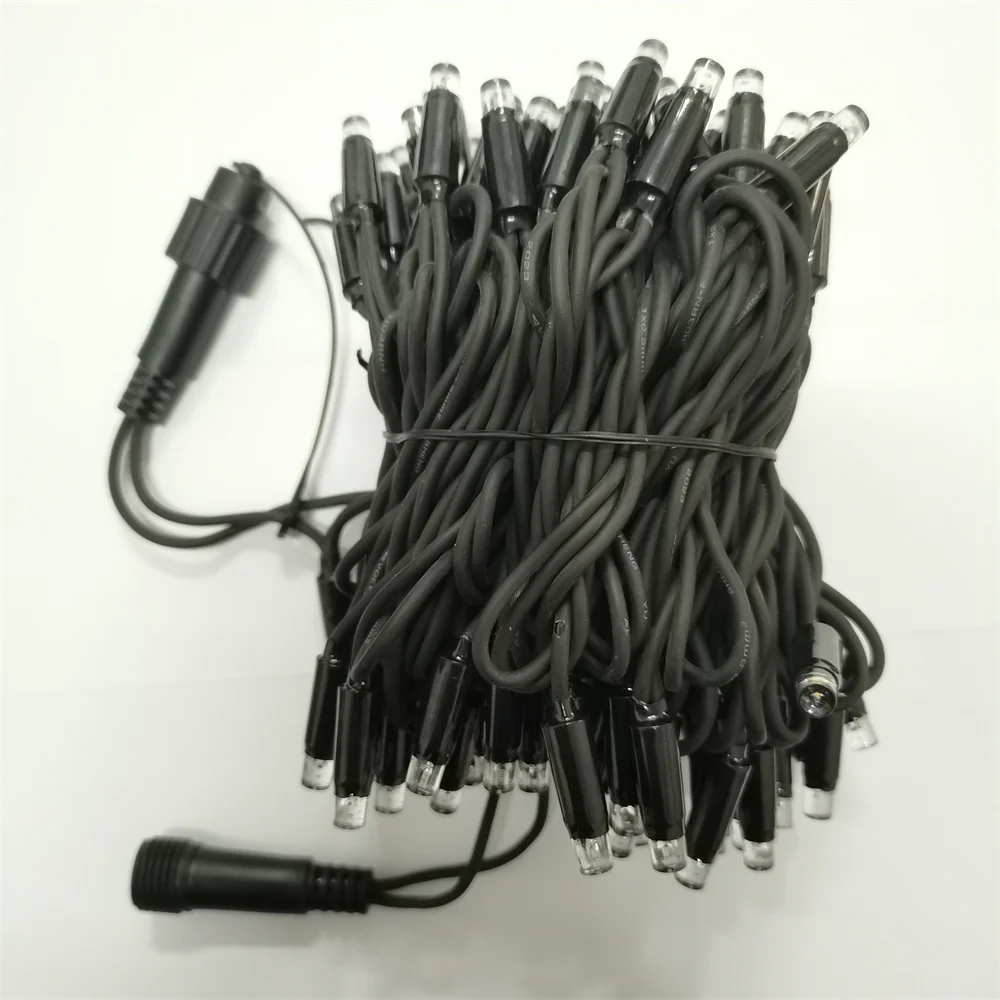 Outdoor Rubber Cable 10m 100leds Decoration Lighting Christmas String Light With EU plug