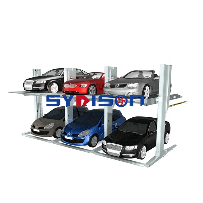 Hot sale suv hydraulic two post shared column auto vehicle car lift basement parking
