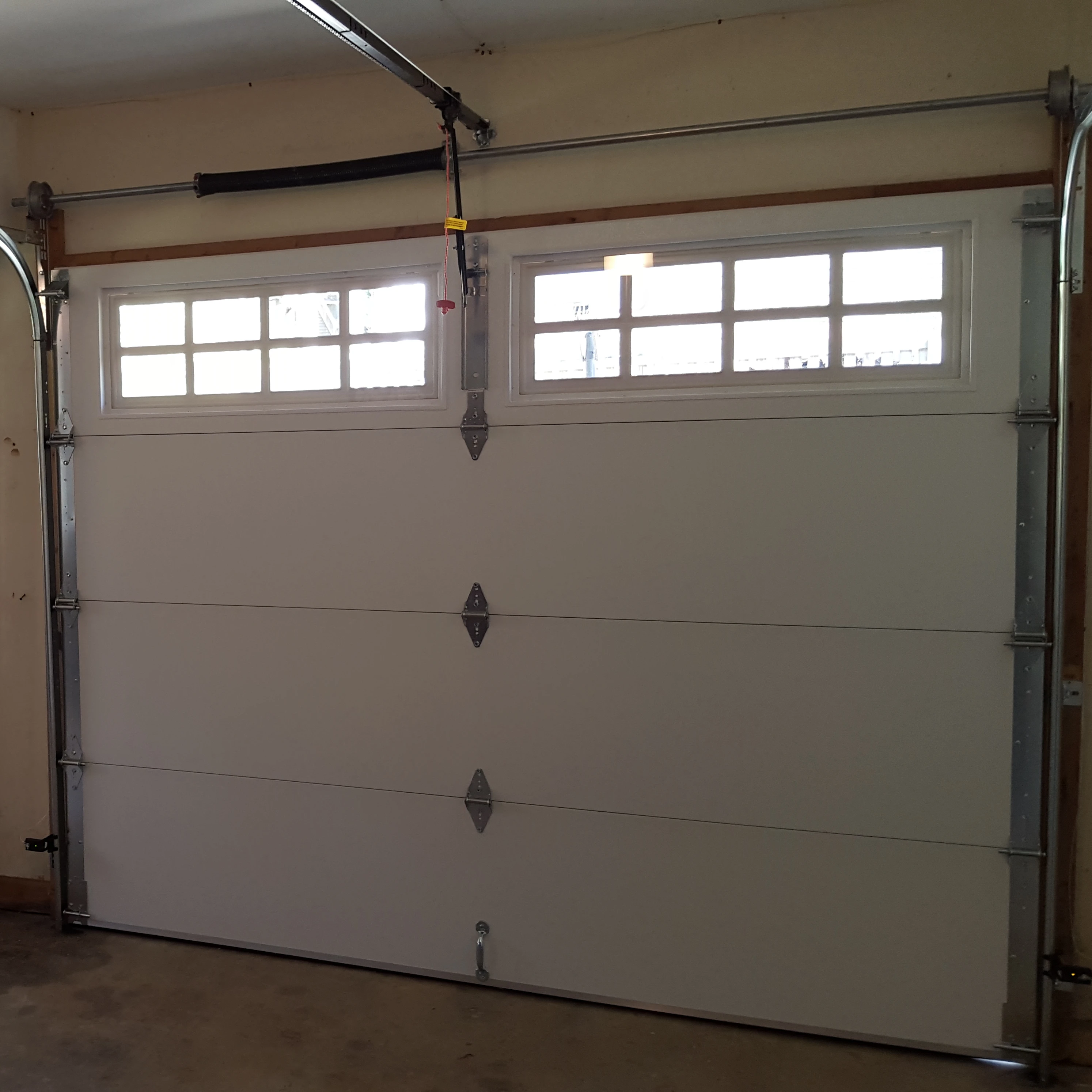 Steel panel electric remote control overhead lift garage door