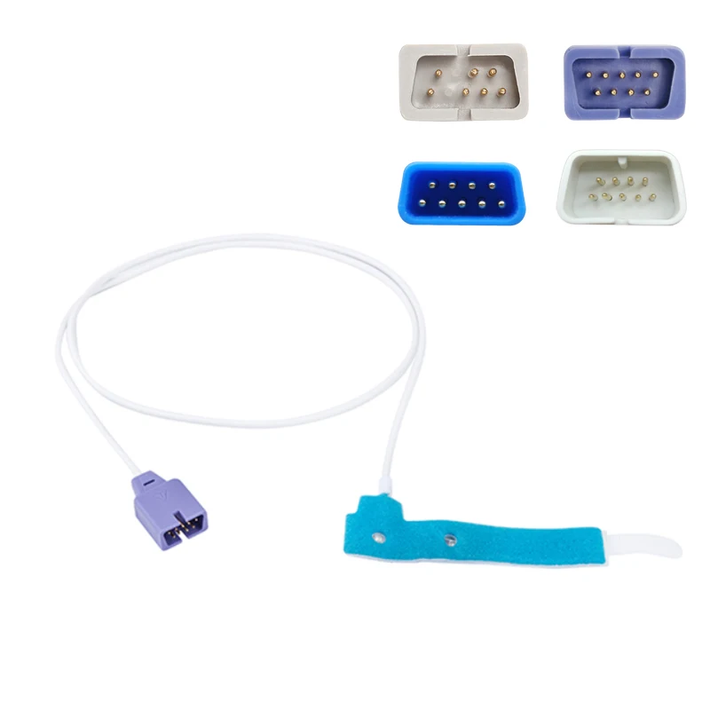 Disposable Blood Oxygen Probe 9 Pin Disposable Neonate/Adult Non-woven Sp02 Sensor