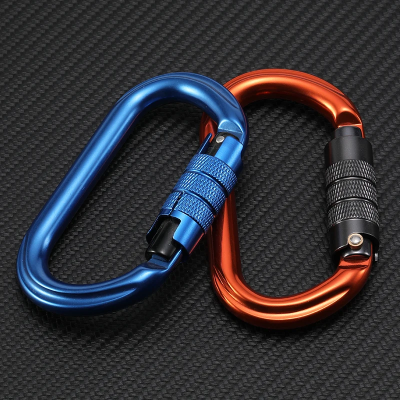 JRSGS 25kN 7075 Aluminum  Carabiner Customized Logo and Color Round Climbing Snap Hook Carabiner Hooks S7108TN