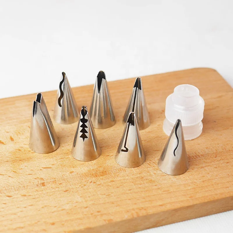 YABEICHU Popular 18pcs/set Stainless Steel Skirt Dress Cake Nozzle Cupcake Icing Piping Tips Cake Decorating Tools
