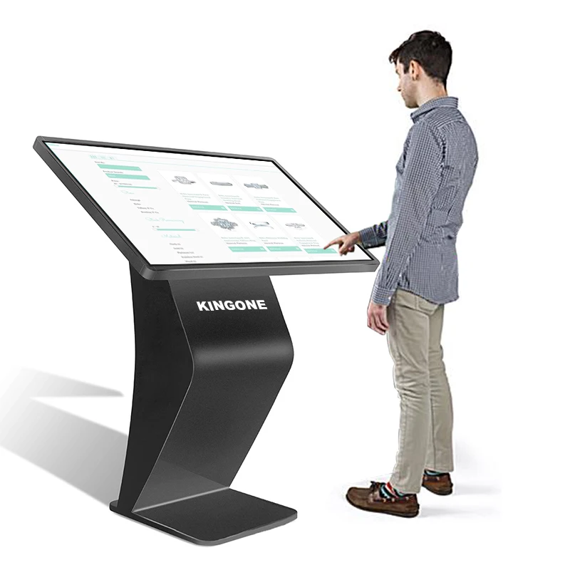 55 inch indoor LCD touch screen advertising player display interactive Kiosk