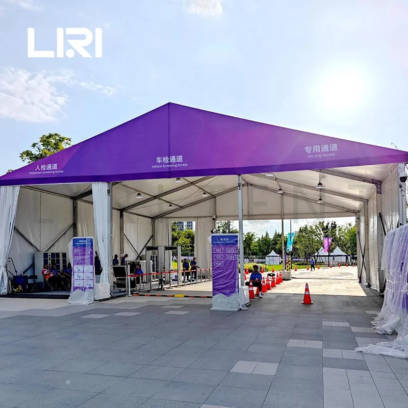 All Weather Heavy Duty Big Clear Span Sport Events Tent Security Check