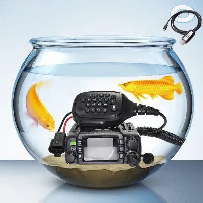 TH-8600 Mini 25 Watt Dual Band Mobile Radio Station IP67 Waterproof Radio VHF UHF Transceiver