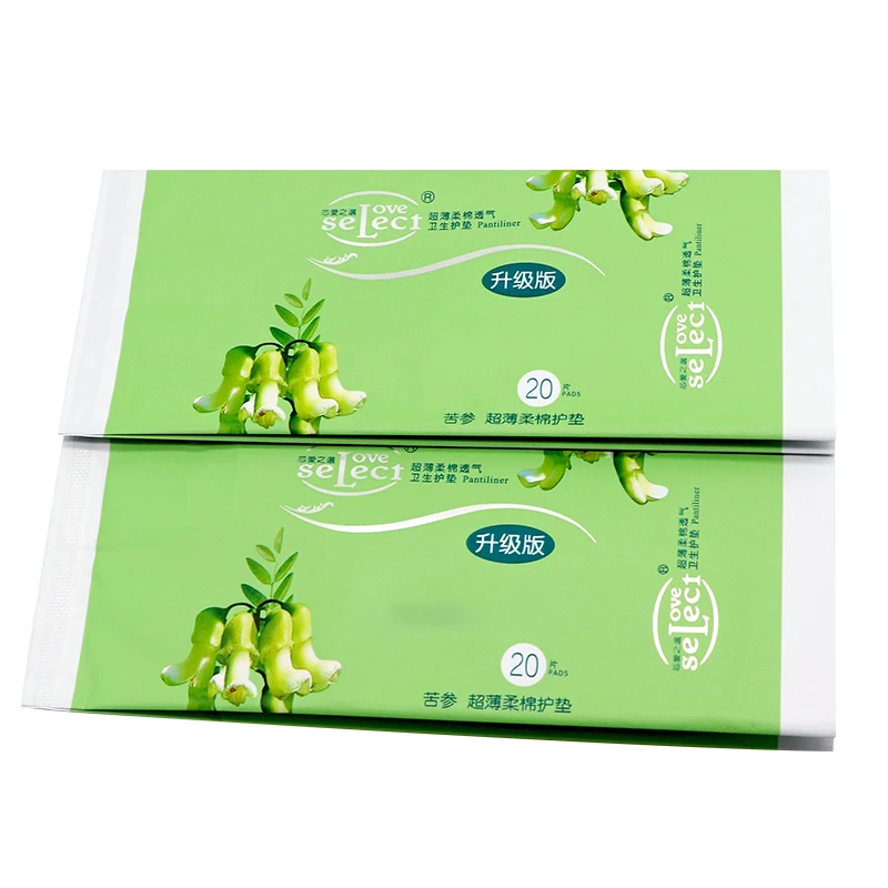 Daily care pad aunt towel spot sanitary napkins towel tampon wet towel pad sticker plastic packaging bags
