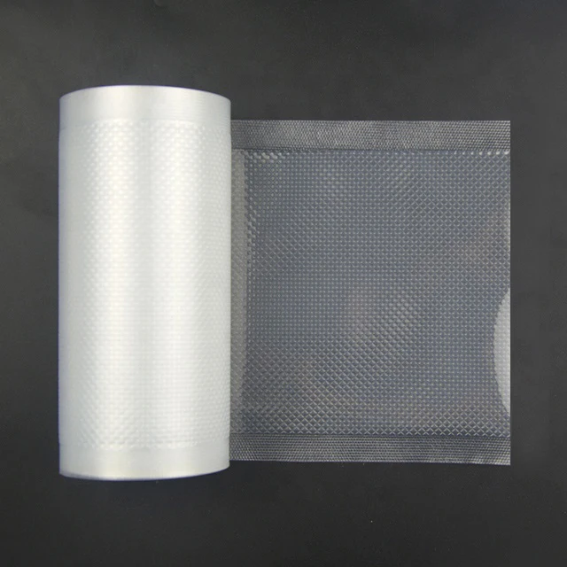 Custom biodegrad black transparent food packing plastic vacuum sealer bag rolls