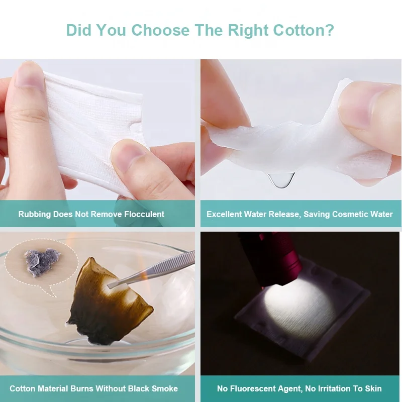 
Wholesale Promasks Brand Organic Disposable Remove Makeup Cotton 