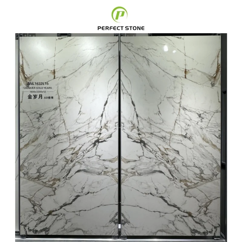 Ceramic Polished Glazed Slabs Pandora Sintered Stone Tile 1600*3200*12mm For Living Room Sintered Stone Slabs