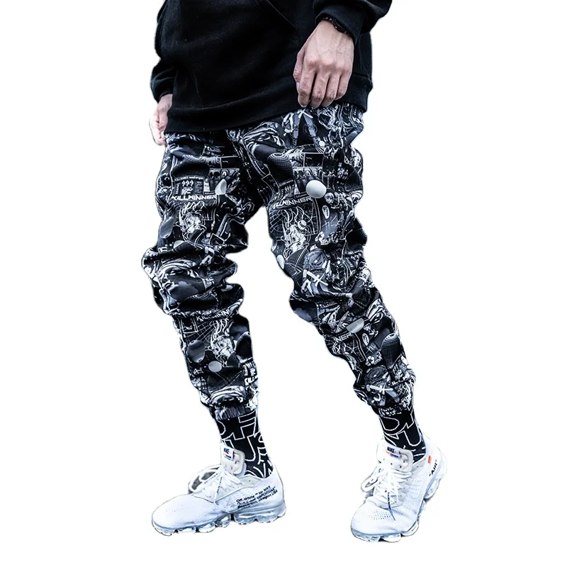 Killwinner fashion trousers cargo sweatpants hiphop streetwear casual cartoon printed hiphop unisex jogger pants