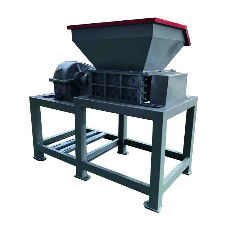 Low noise small tire shredder machine large tire shredder machine plastic recycling shredder machine