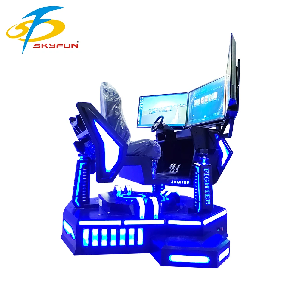 Factory Price Amusement Park VR 3 Screen Car Driving Racing Game Simulator With 6 Dof Movement